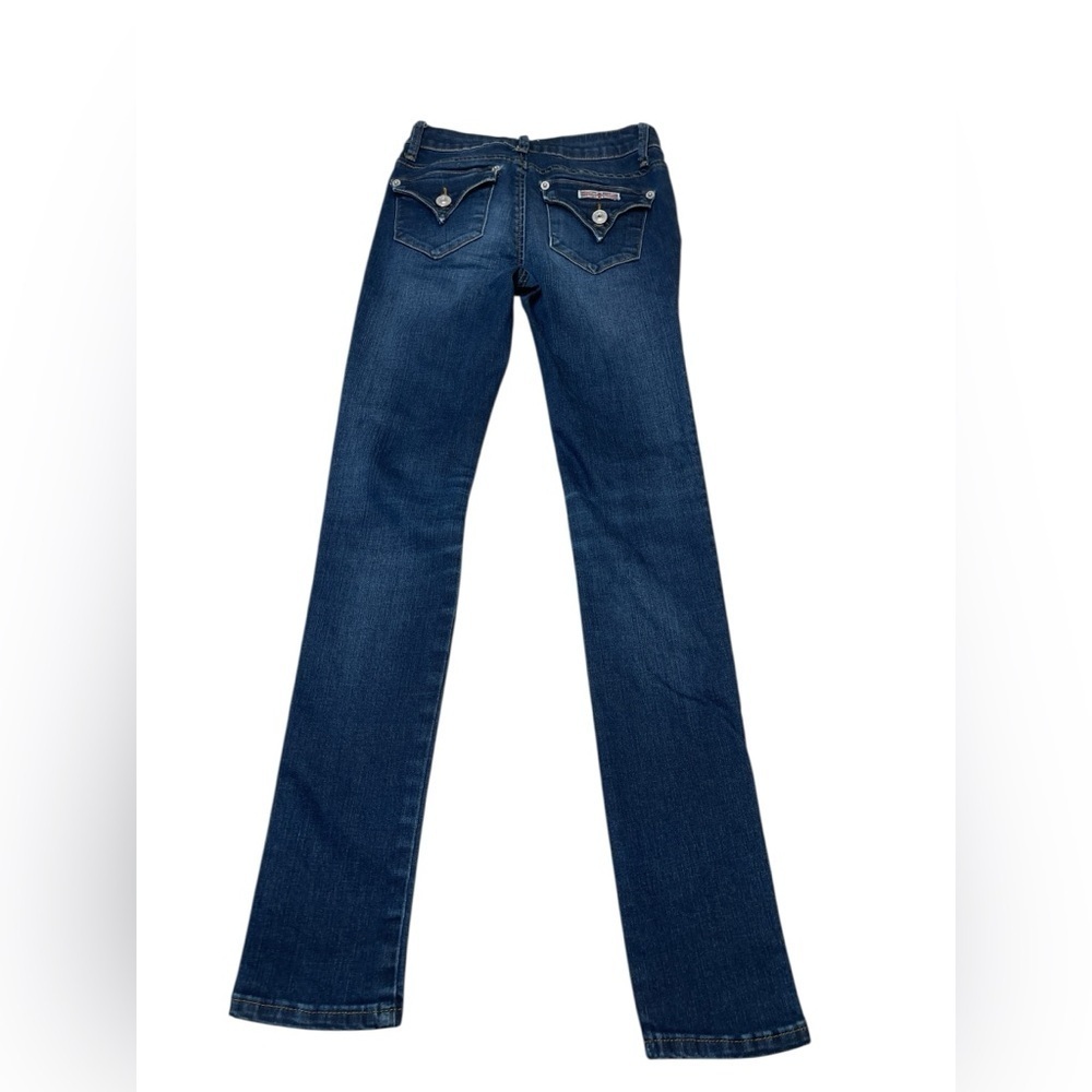 Hudson Dark Wash Straight Back Flap Pocket Stretch Blue Jeans Girl’s size 12